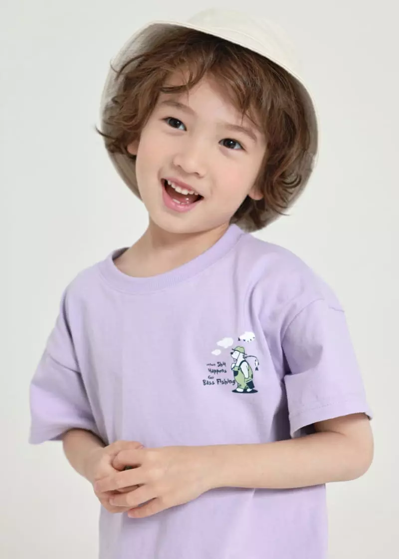 Fashion King - Korean Children Fashion - #designkidswear - Pola Fishing Top Bottom Set - 3
