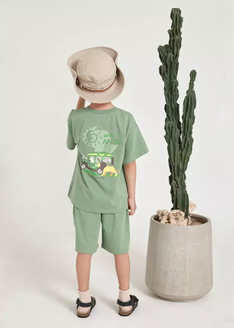 Fashion King - Korean Children Fashion - #discoveringself - Pola Africa Top Bottom Set - 3