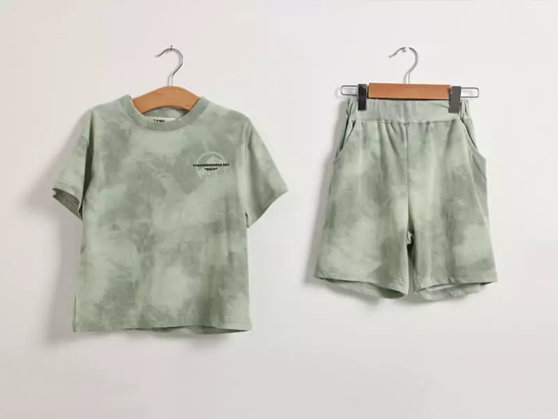 Fashion King - Korean Children Fashion - #fashionkids - Jurassic Water Paint Top Bottom Set - 8