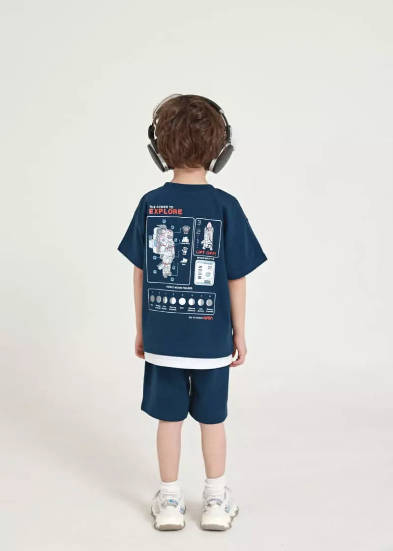 Fashion King - Korean Children Fashion - #fashionkids - Space Layered Top Bottom Set - 7