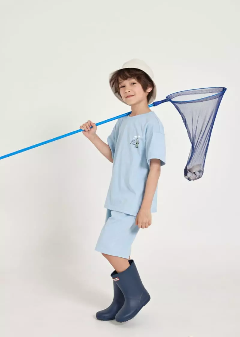 Fashion King - Korean Children Fashion - #fashionkids - Pola Fishing Top Bottom Set - 5