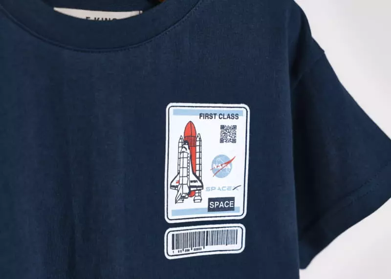 Fashion King - Korean Children Fashion - #kidsshorts - Space Tee - 11