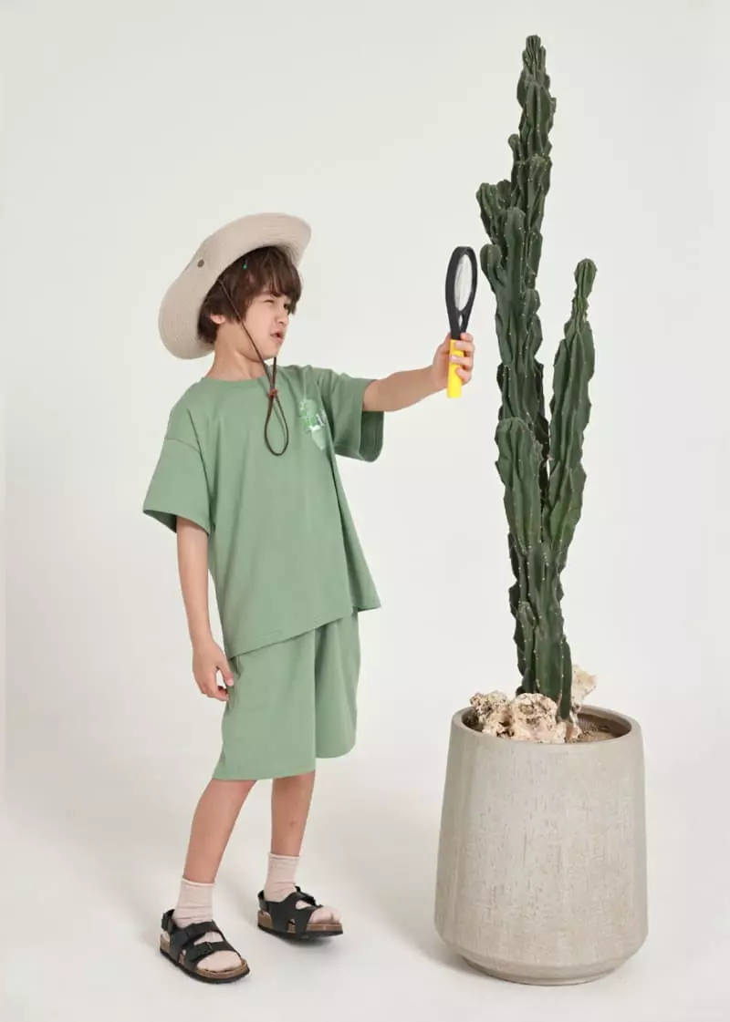 Fashion King - Korean Children Fashion - #kidsshorts - Pola Africa Top Bottom Set - 5