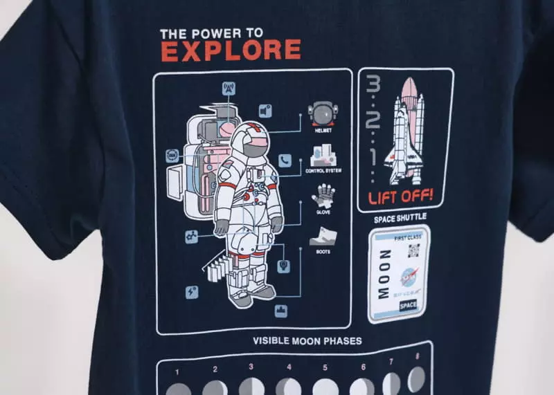Fashion King - Korean Children Fashion - #kidsstore - Space Tee - 12