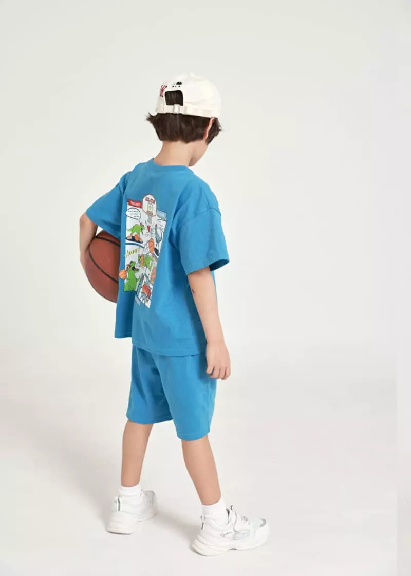 Fashion King - Korean Children Fashion - #kidsstore - Dino Top Bottom Set - 8