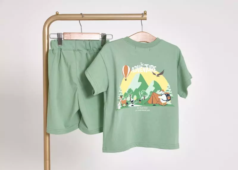 Fashion King - Korean Children Fashion - #littlefashionista - Pola Mountain Top Bottom Set - 8