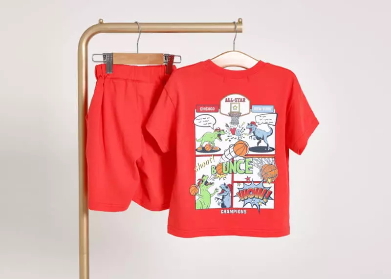 Fashion King - Korean Children Fashion - #magicofchildhood - Dino Top Bottom Set - 12
