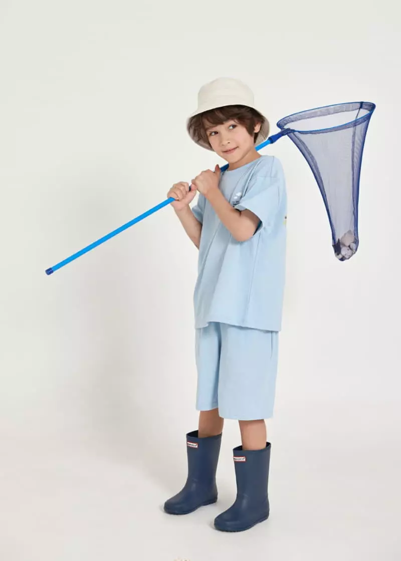 Fashion King - Korean Children Fashion - #magicofchildhood - Pola Fishing Top Bottom Set - 11
