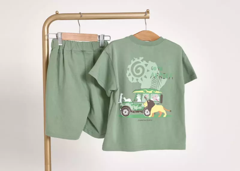 Fashion King - Korean Children Fashion - #magicofchildhood - Pola Africa Top Bottom Set - 10