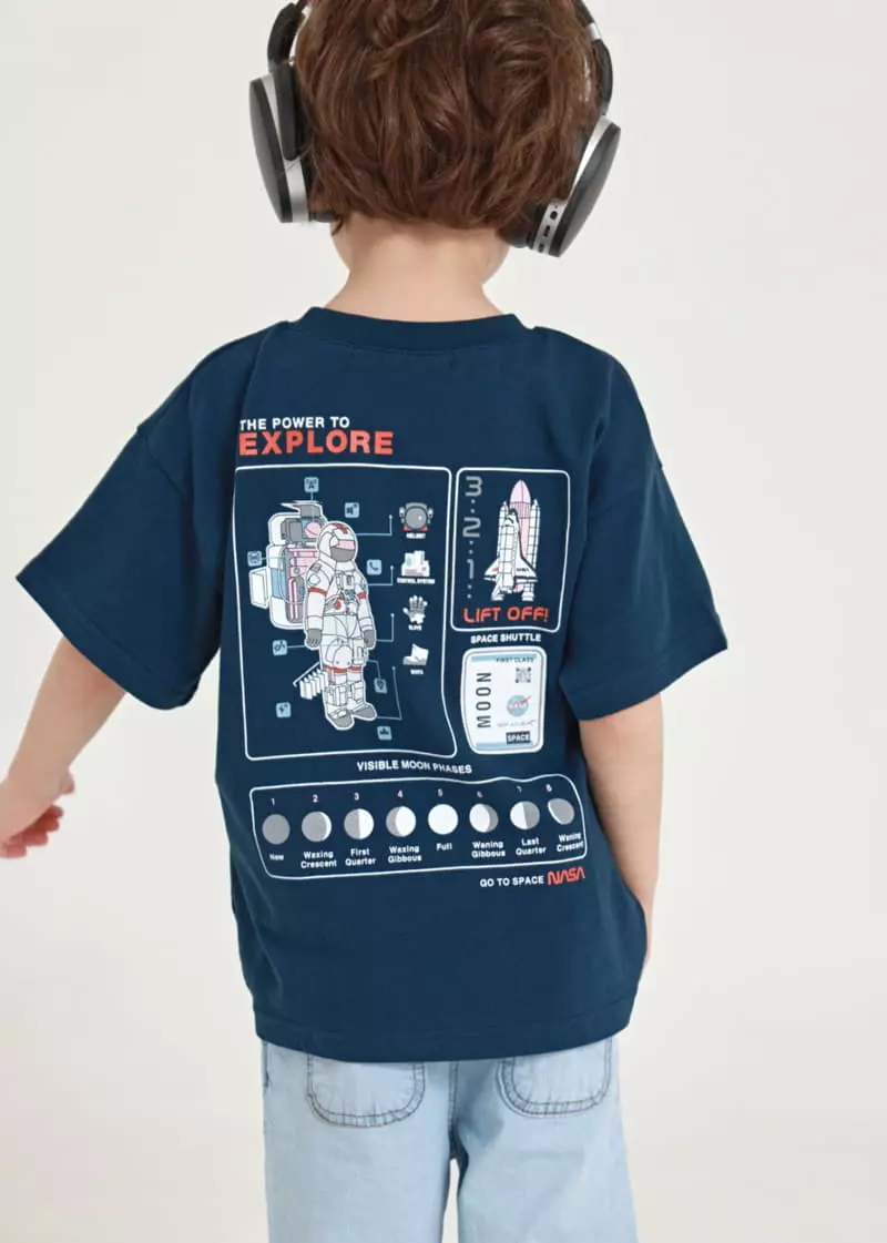 Fashion King - Korean Children Fashion - #todddlerfashion - Space Tee - 3