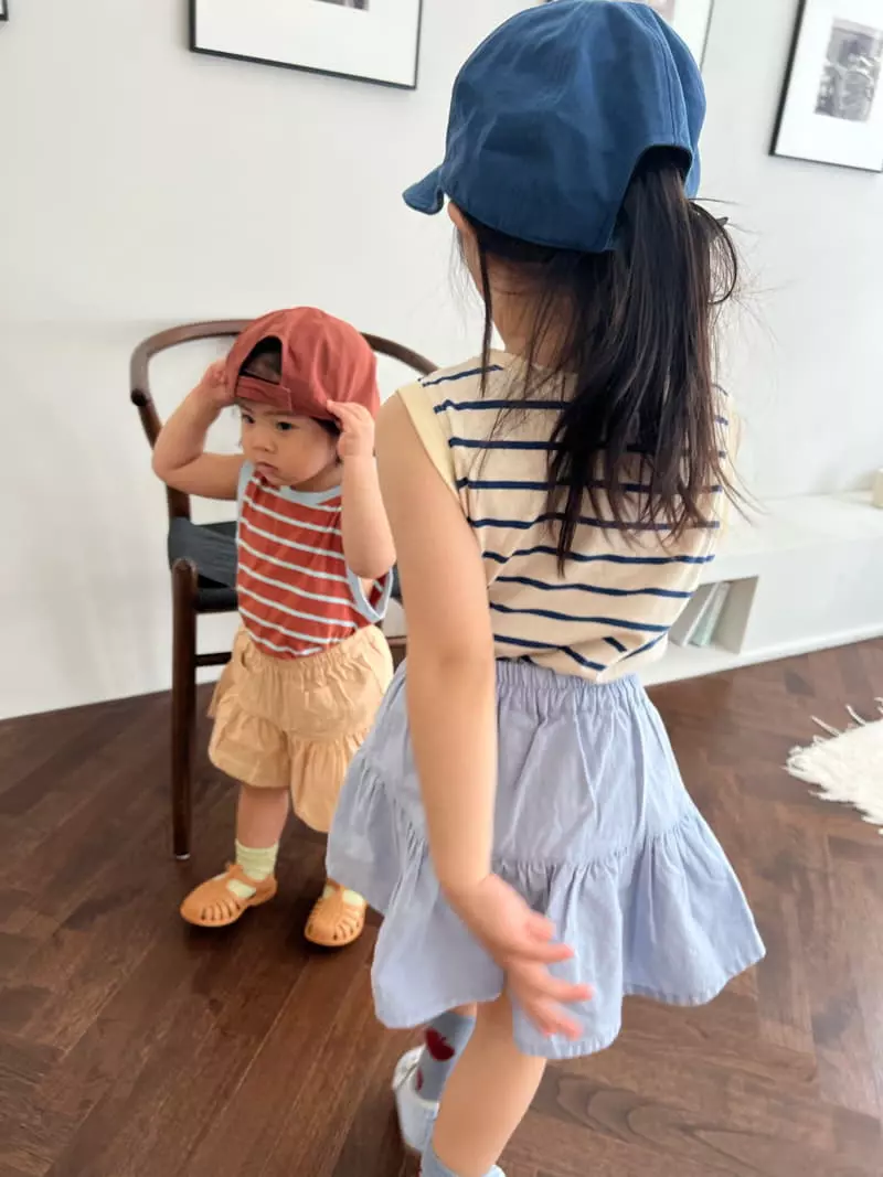 Fine-Studio - Korean Children Fashion - #designkidswear - Macaroon Sleeveless - 5