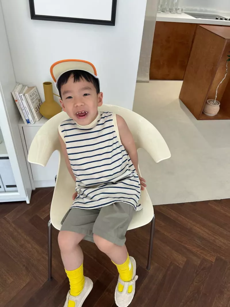 Fine-Studio - Korean Children Fashion - #discoveringself - Macaroon Sleeveless - 6