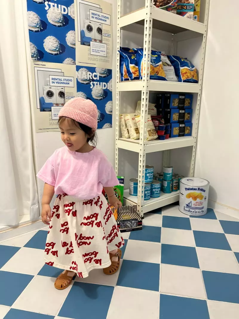 Fine-Studio - Korean Children Fashion - #discoveringself - Lettering Skirt - 3
