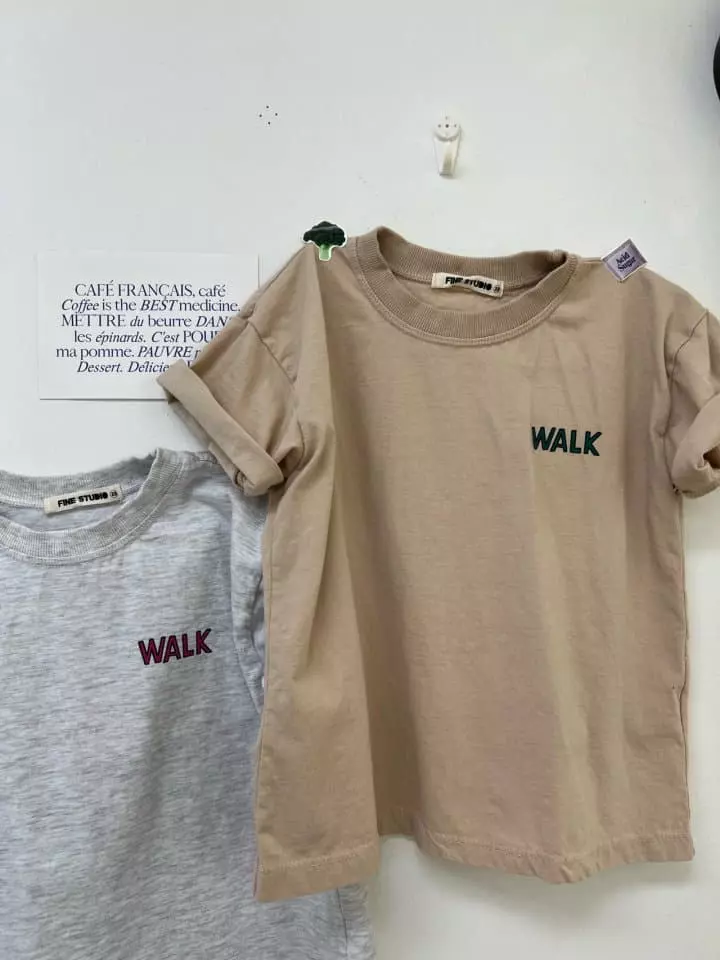 Fine Studio - Korean Children Fashion - #fashionkids - Walk Tee with Mom - 2
