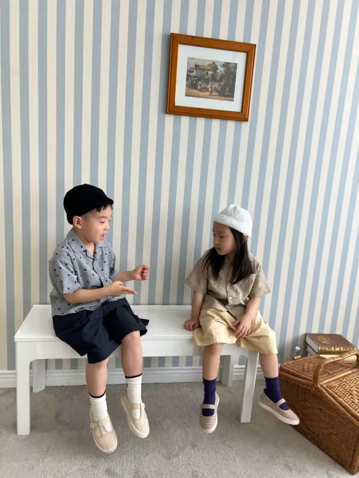 Fine Studio - Korean Children Fashion - #fashionkids - Dot Silk Shirt - 9
