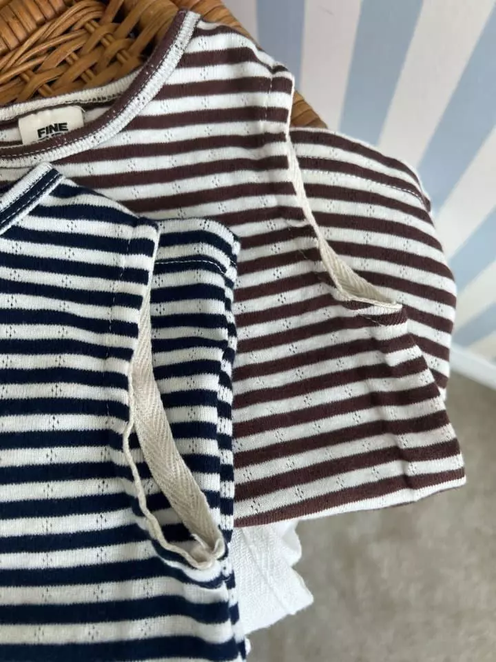 Fine Studio - Korean Children Fashion - #fashionkids - Dia Stripes Sleeveless