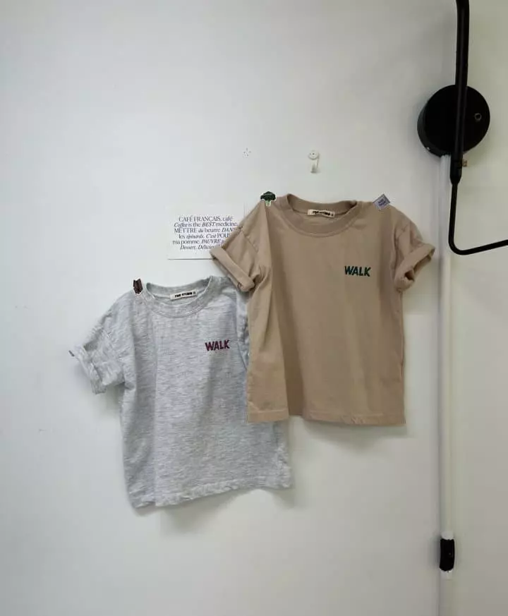 Fine Studio - Korean Children Fashion - #kidzfashiontrend - Walk Tee with Mom - 5