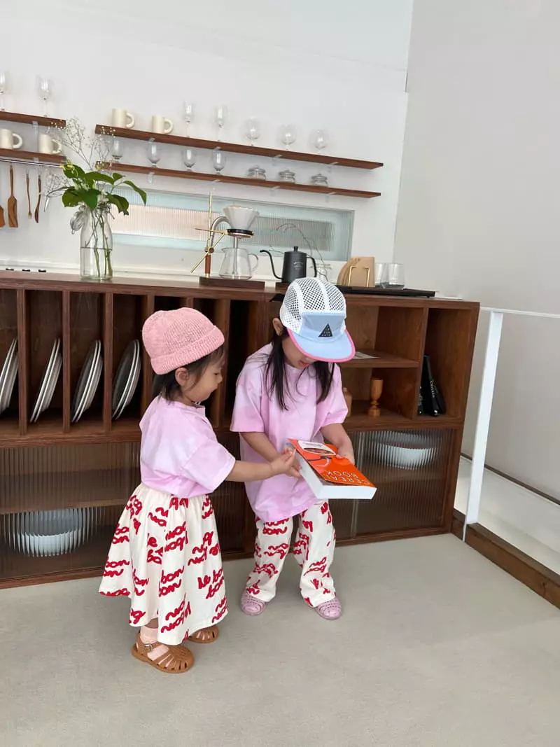 Fine-Studio - Korean Children Fashion - #kidzfashiontrend - Lettering Skirt - 7