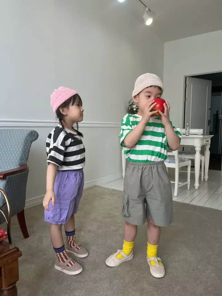 Fine Studio - Korean Children Fashion - #minifashionista - Cargo Shorts - 7