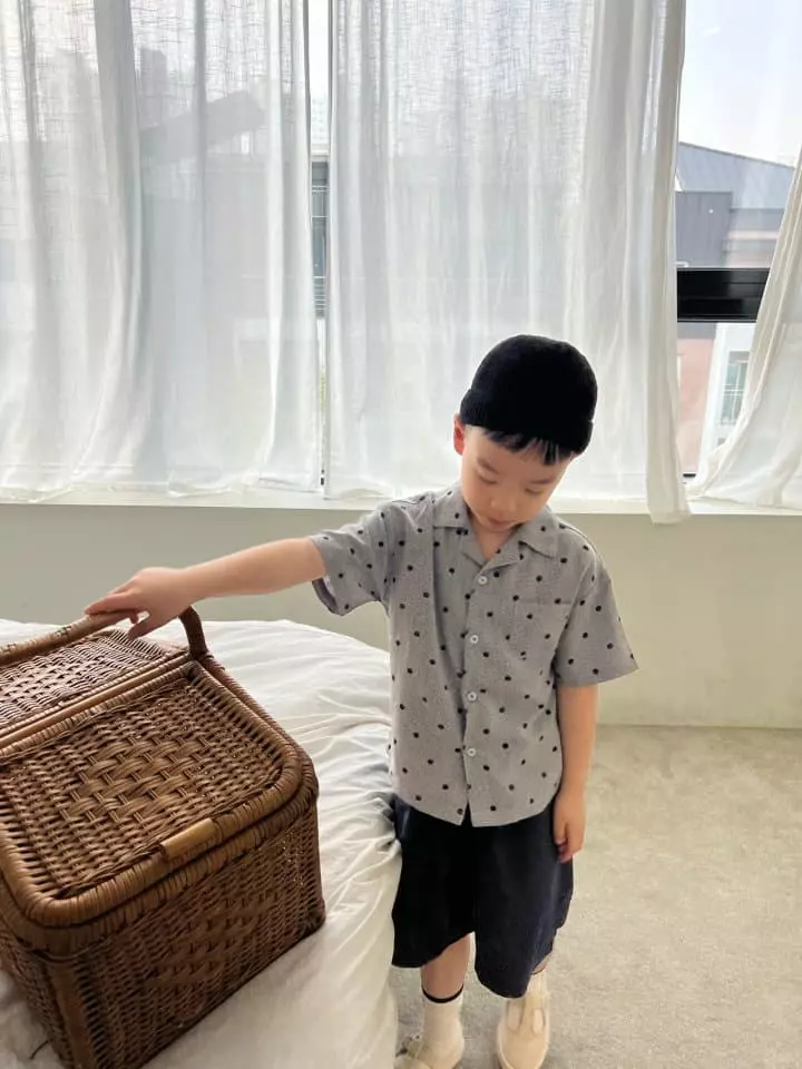 Fine Studio - Korean Children Fashion - #toddlerclothing - Dot Silk Shirt - 4