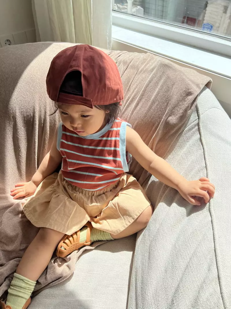 Fine-Studio - Korean Children Fashion - #toddlerclothing - Macaroon Sleeveless