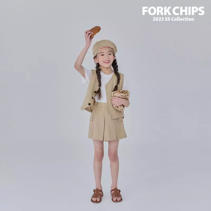 Fork Chips - Korean Children Fashion - #childrensboutique - Log Cargo Skirt - 10