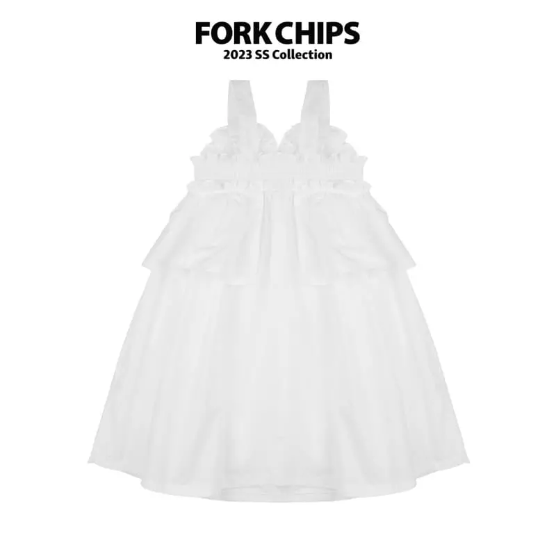 Fork Chips - Korean Children Fashion - #designkidswear - Gloary Dungarees One-piece - 2