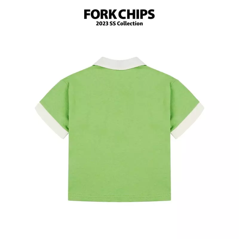 Fork Chips - Korean Children Fashion - #fashionkids - Berry Tee - 3