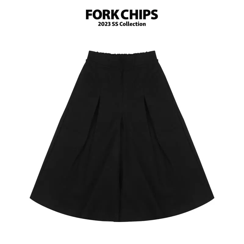 Fork Chips - Korean Children Fashion - #kidsshorts - Shopy Wide Pants