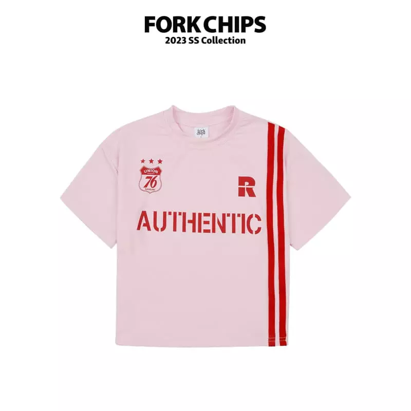 Fork Chips - Korean Children Fashion - #kidsshorts - Authentic Tee