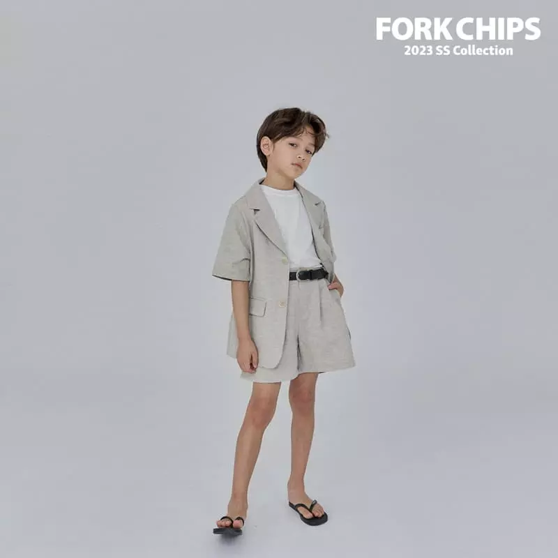 Fork Chips - Korean Children Fashion - #kidsstore - Tom Linen Jacket - 12