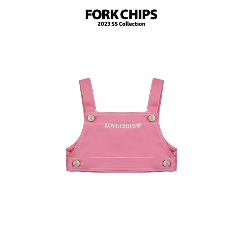Fork Chips - Korean Children Fashion - #kidsstore - Highteen Dungarees