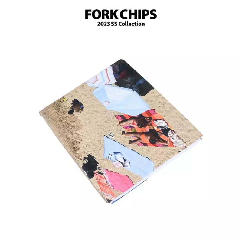Fork Chips - Korean Children Fashion - #kidsshorts - Chips Beach Towel - 4