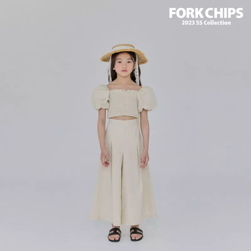 Fork Chips - Korean Children Fashion - #littlefashionista - Dunday Crop Blouse - 6