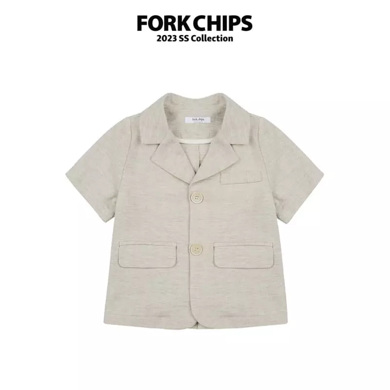 Fork Chips - Korean Children Fashion - #minifashionista - Tom Linen Jacket