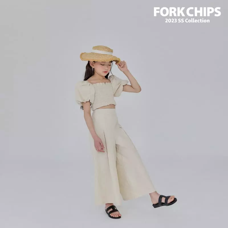 Fork Chips - Korean Children Fashion - #minifashionista - Dunday Crop Blouse - 8