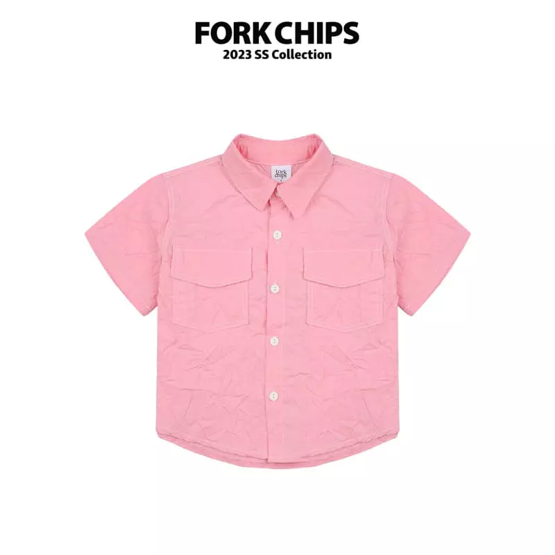 Fork Chips - Korean Children Fashion - #minifashionista - Rinkle Stitch Shirt - 2