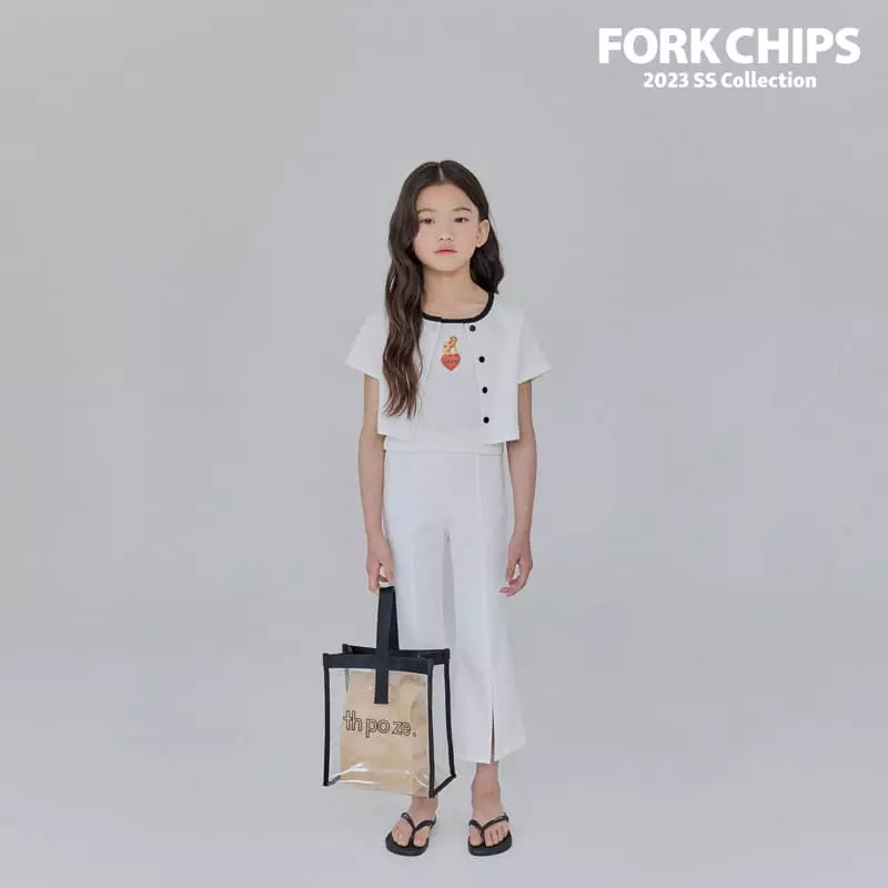 Fork Chips - Korean Children Fashion - #prettylittlegirls - Coco Cardigan Sleeveless Set - 11