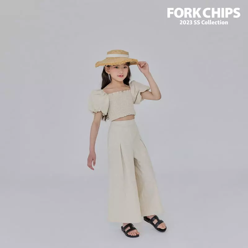 Fork Chips - Korean Children Fashion - #prettylittlegirls - Dunday Crop Blouse - 9