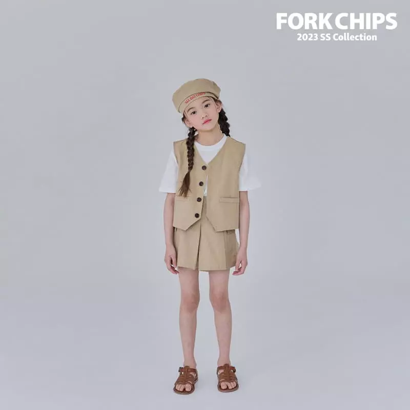 Fork Chips - Korean Children Fashion - #stylishchildhood - Log Cargo Skirt - 8