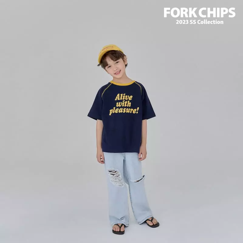 Fork Chips - Korean Children Fashion - #stylishchildhood - Alive Tee - 10