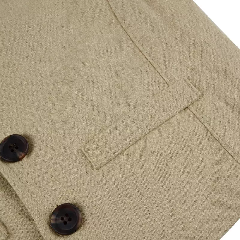Fork Chips - Korean Children Fashion - #todddlerfashion - Live Linen Vest - 5