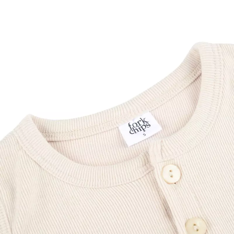 Fork Chips - Korean Children Fashion - #todddlerfashion - Lazy Rib Sleeveless - 11