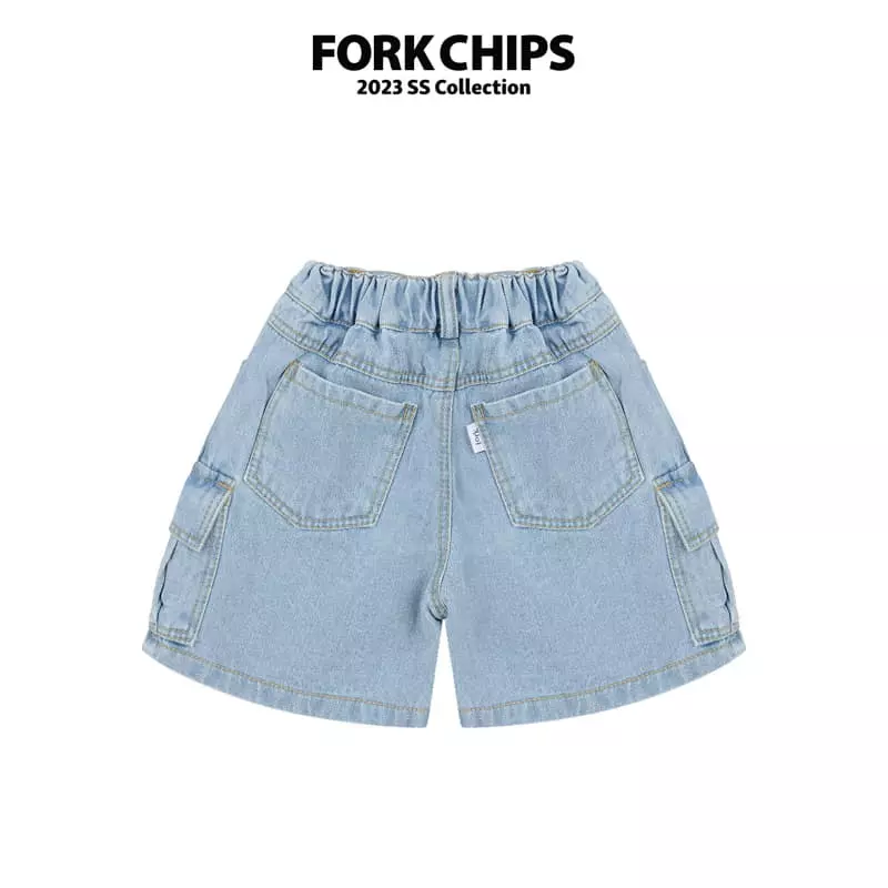 Fork Chips - Korean Children Fashion - #todddlerfashion - Double Cargo Jeans