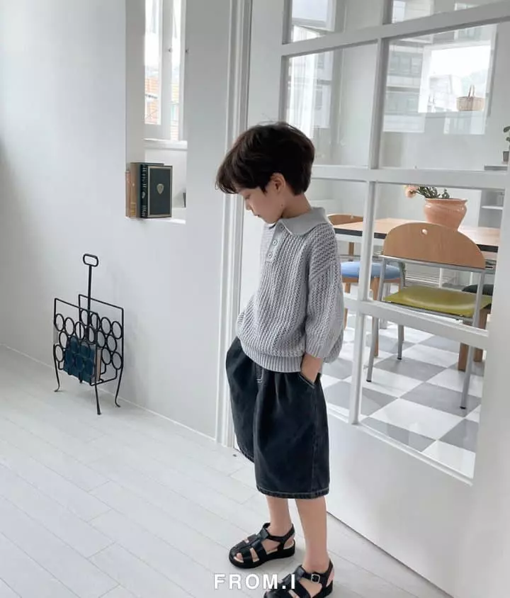 From I - Korean Children Fashion - #kidsstore - Cotton Collar Knit Tee - 10