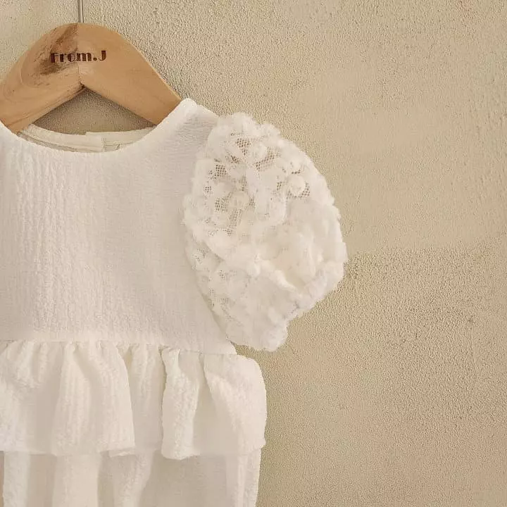 From J - Korean Baby Fashion - #babyclothing - Lalala Lace Balloon Bodysuit - 9