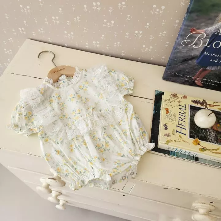 From J - Korean Baby Fashion - #babyclothing - Bonjour Lace Bodysuit - 7