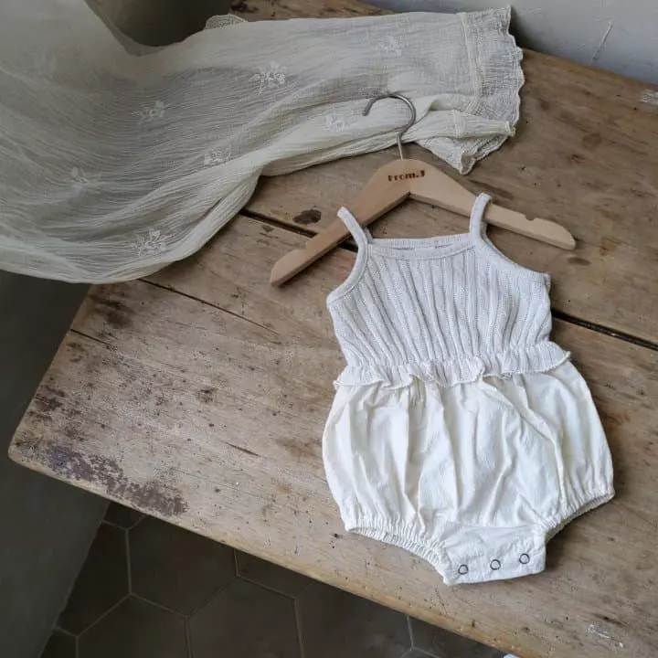 From J - Korean Baby Fashion - #babyclothing - Twist Sleeveless Bodsyuit - 10
