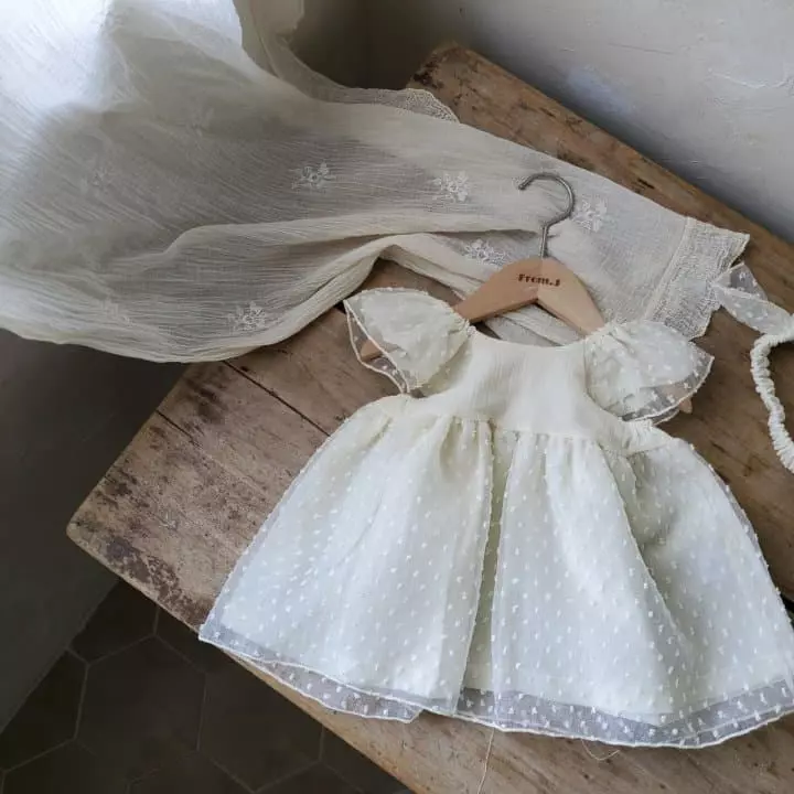 From J - Korean Baby Fashion - #babyclothing - Snow Flower One-piece - 8