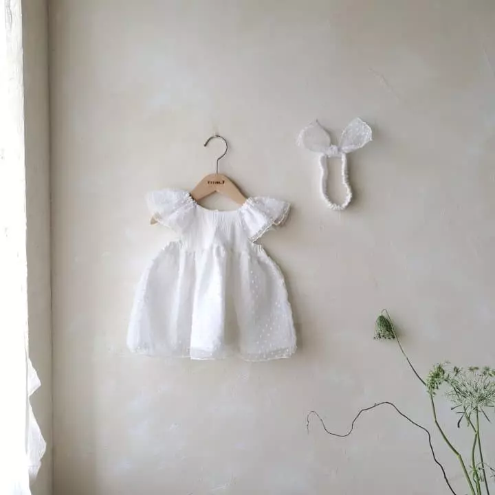 From J - Korean Baby Fashion - #babyfashion - Snow Flower One-piece - 9